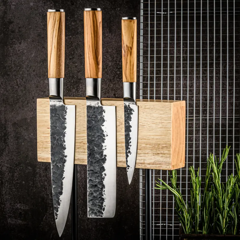 Japonský nůž na zeleninu 17,5 cm Forged Oliva ručně kovaný